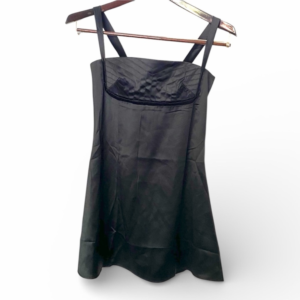 NEW Satin Little Black Dress XS Extra Small